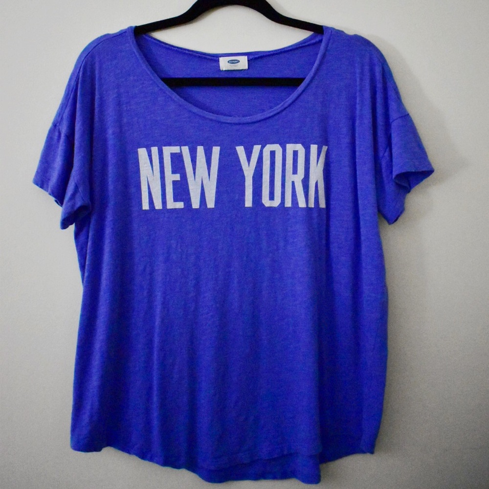 Blue Old Navy New York T-Shirt